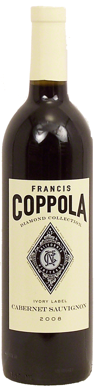 Francis Coppola Diamond Collection Ivory Label; cabernet sauvignon wine of California, 13.5% alc. by vol. Full-Size Picture